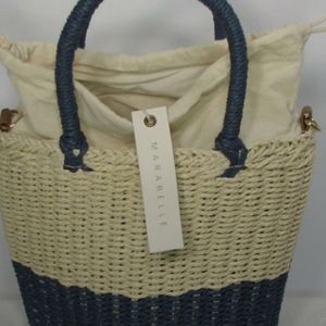 Straw Bucket Bag  👜 with strap